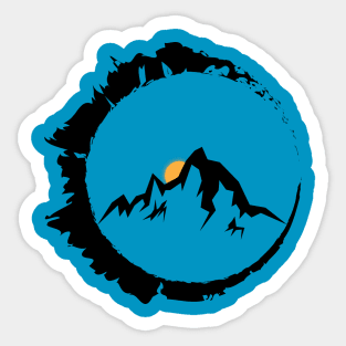 mountain trekker Sticker